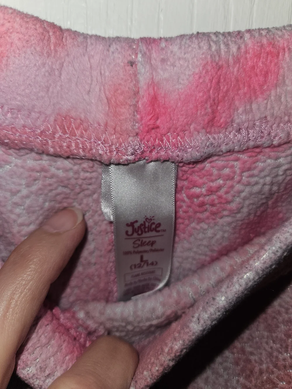 Justice Pink Tie-Dye Cozy Pajama Set